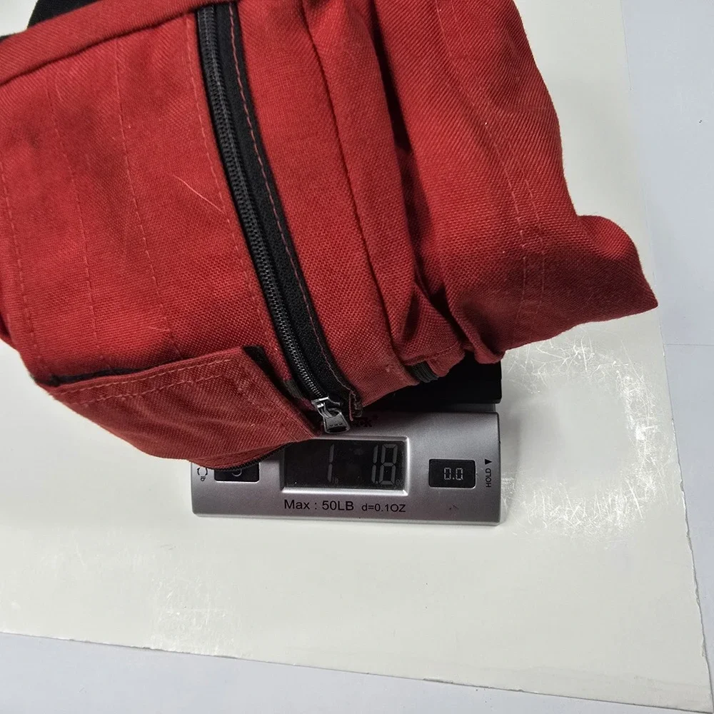 Vintage Red Backpack Daypack Cordura Nylon Made in USA 90s School Bookbag